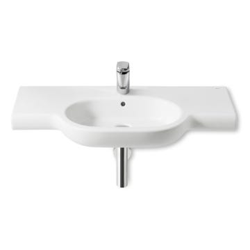 Lavabo mural de porcelana 1000x460 Blanco Meridian Roca