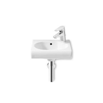 Lavabo mural compacto de porcelana derecho blanco 35x20cm Meridian Roca