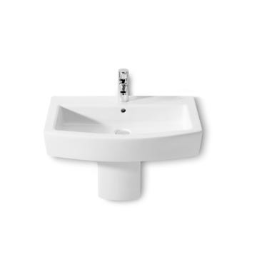 Lavabo mural de porcelana blanco 65x49cm Hall Roca