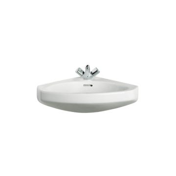 Lavabo mural de porcelana angular blanco 61x61cm Estudio Roca