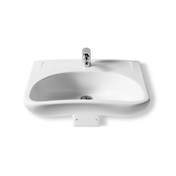 Lavabo mural de porcelana blanco 64x55cm Acces Roca