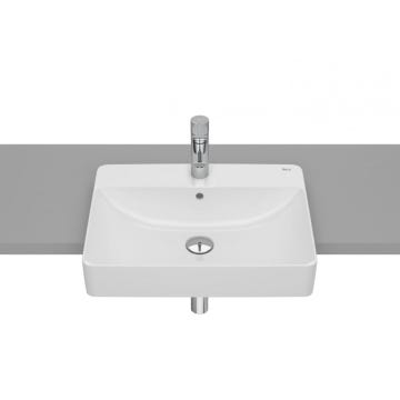 Lavabo fineceramic para semiempotrar 550x420 Inspira Roca