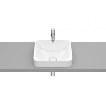 Lavabo fineceramic de encimera Square cuadrado 370x370 Inspira Roca