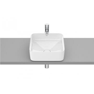 Lavabo con fineceramic de sobre encimera Square cuadrado 370x370 Inspira Roca