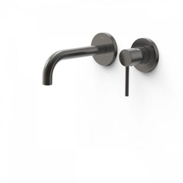 Grifo de lavabo Tres Study-Exclusive Negro Metalizado Cepillado 26230001KMB