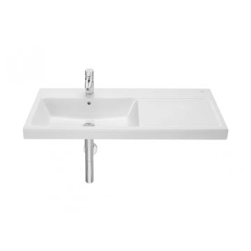 Lavabo mural de porcelana izquierda blanco 100x44cm The Gap Roca