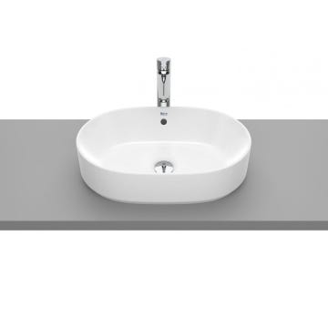 Lavabo de sobre encimera blanco 55x39cm Round The Gap Roca