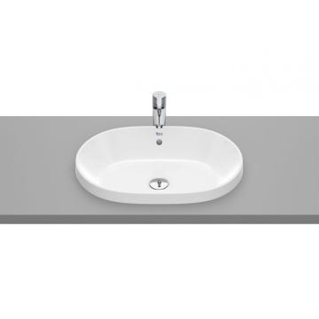 Lavabo de sobre encimera blanco 55x39cm Round The Gap Roca