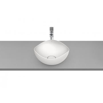 Lavabo de sobre encimera blanco mate Ø375 Ohtake Roca